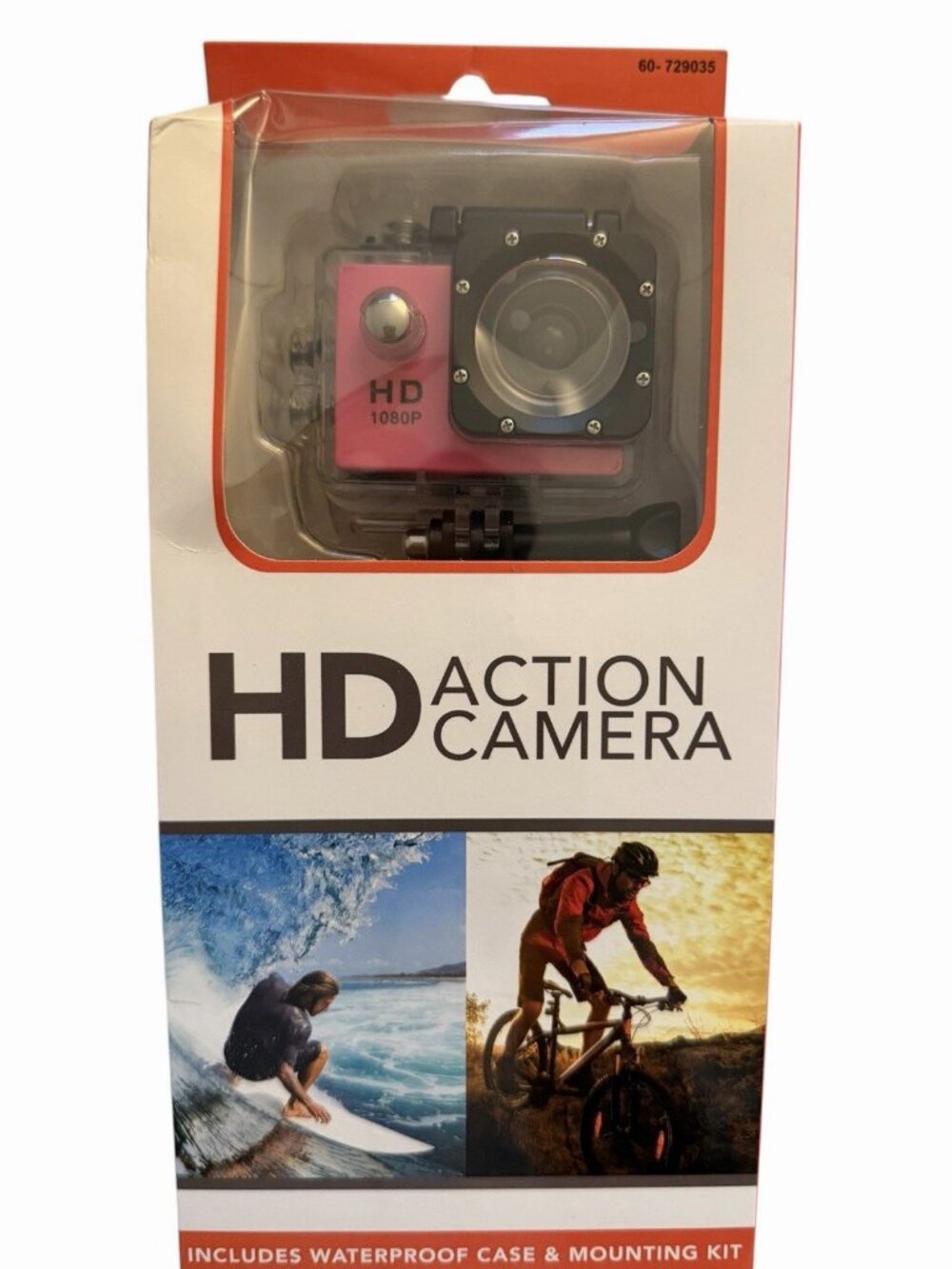 Full HD 1080p Sports Camera, Waterproof housing, Wearable, Mountable New
